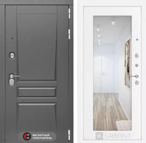 Входная дверь Labirint PLATINUM с зеркалом