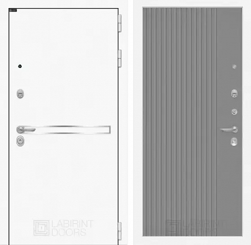 Входная дверь Labirint LINE WHITE
